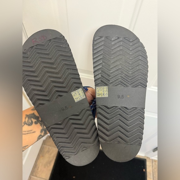 Free People Blue Rope Knotted Sandals Size 9.5 Outdoors Casual Summer Comfy - Picture 6 of 7